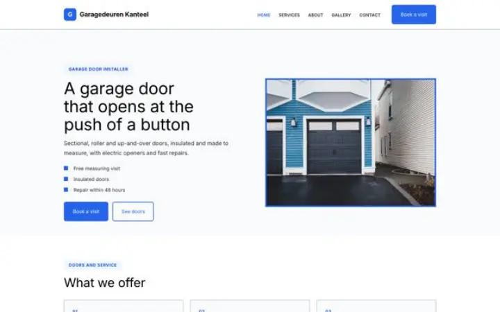 Téma: Garagedeuren Kanteel