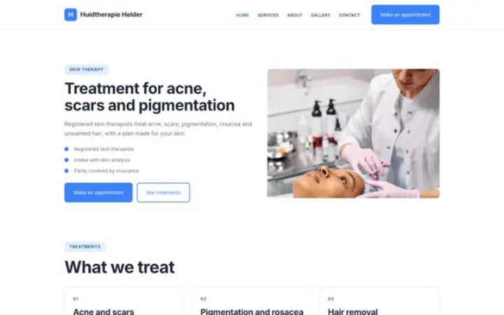 Téma: Huidtherapie Helder