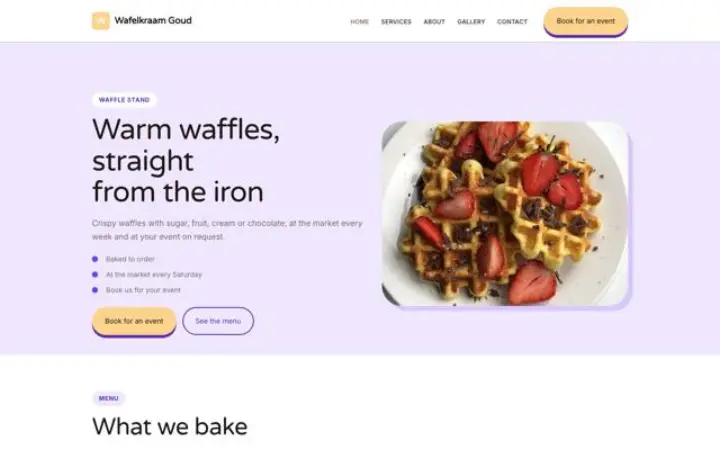 Weboldal gofristand