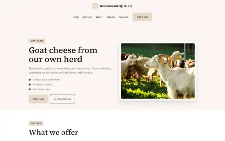 Weboldal kecskefarm