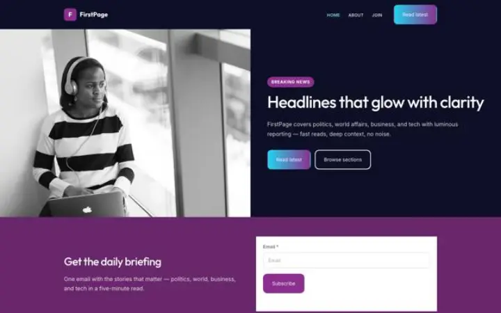 Téma: FirstPage