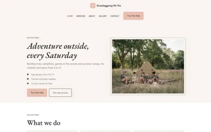 Téma: Scoutinggroep De Vos