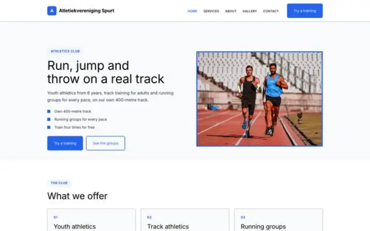 Téma: Atletiekvereniging Spurt
