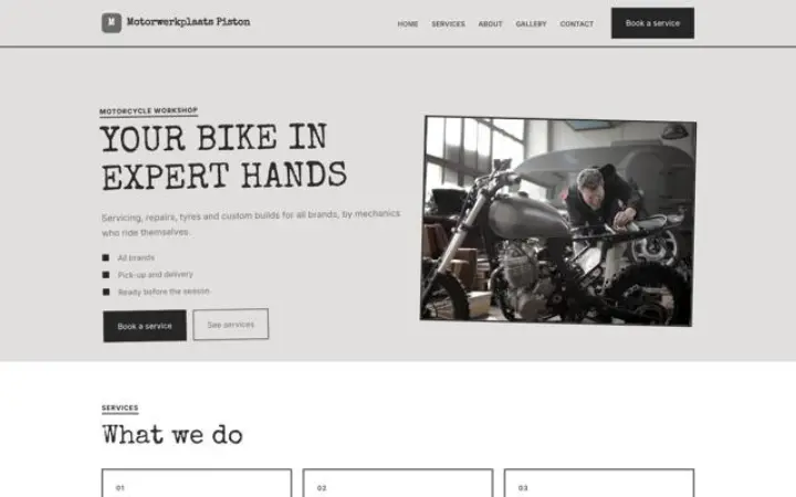 Weboldal motorszerviz