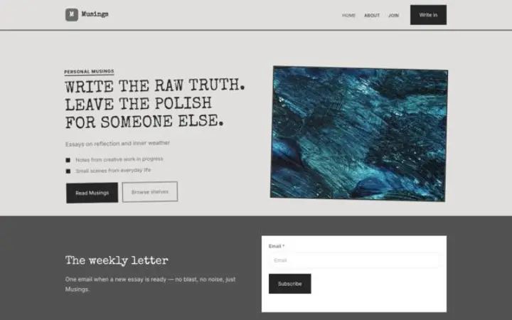 Weboldal személyes blog