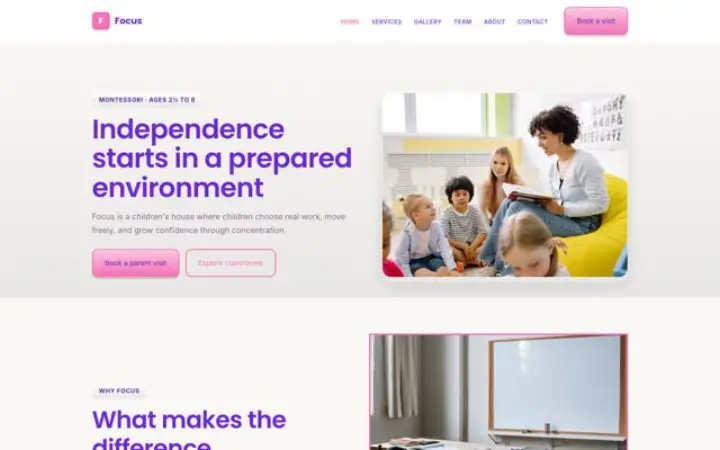 Weboldal montessori