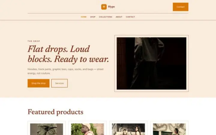 Weboldal streetwear