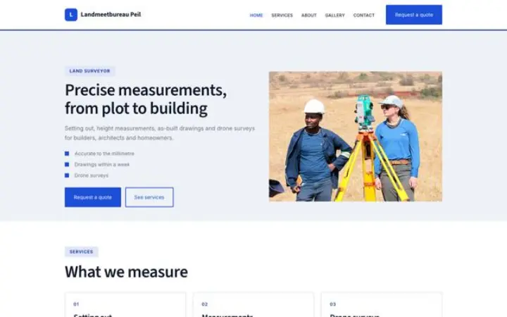 Téma: Landmeetbureau Peil