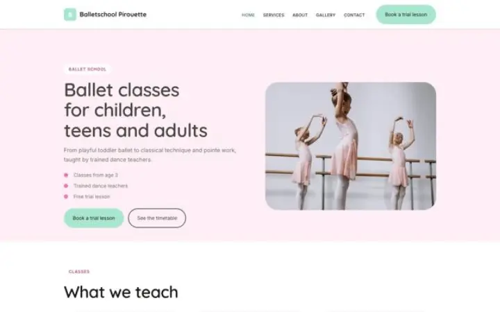 Téma: Balletschool Pirouette