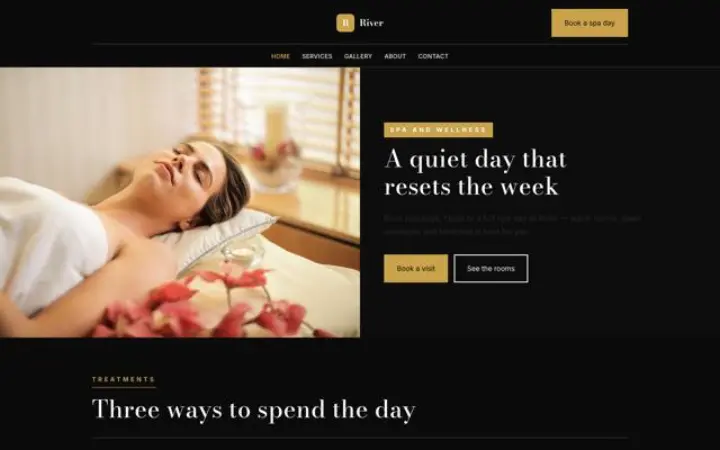 Weboldal spa és wellness