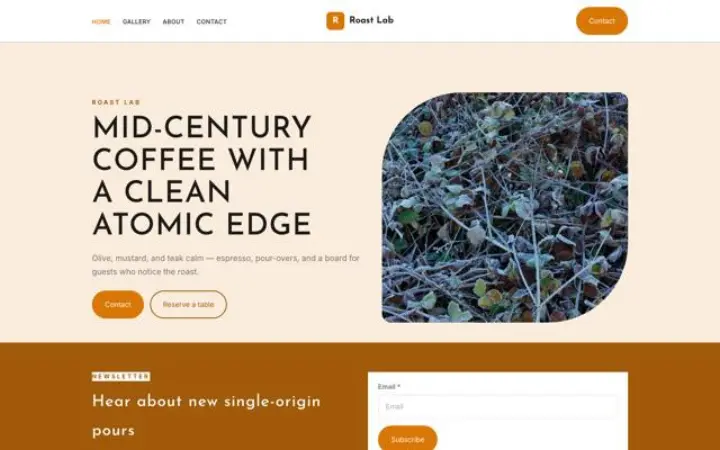 Weboldal kávézó