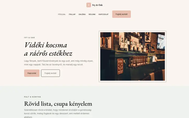 Téma: Ivy & Oak