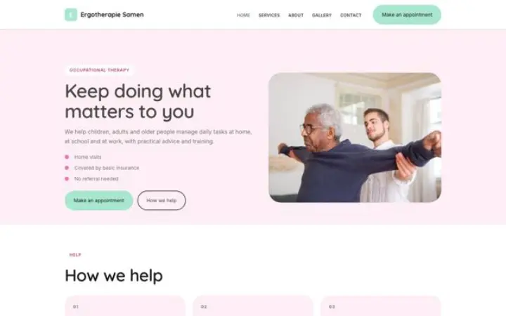 Téma: Ergotherapie Samen