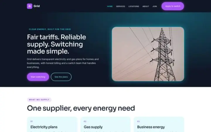Weboldal energia