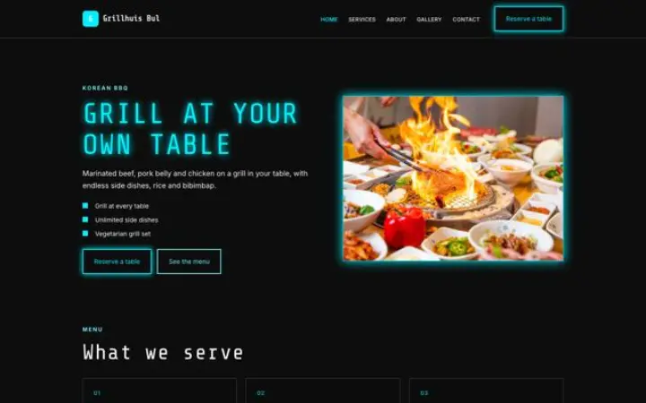 Weboldal koreai bbq