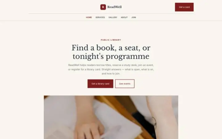 Téma: ReadWell