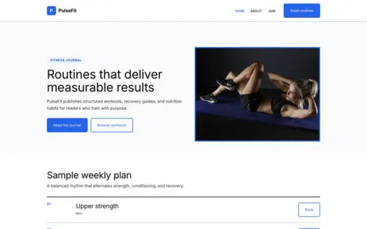Téma: PulseFit