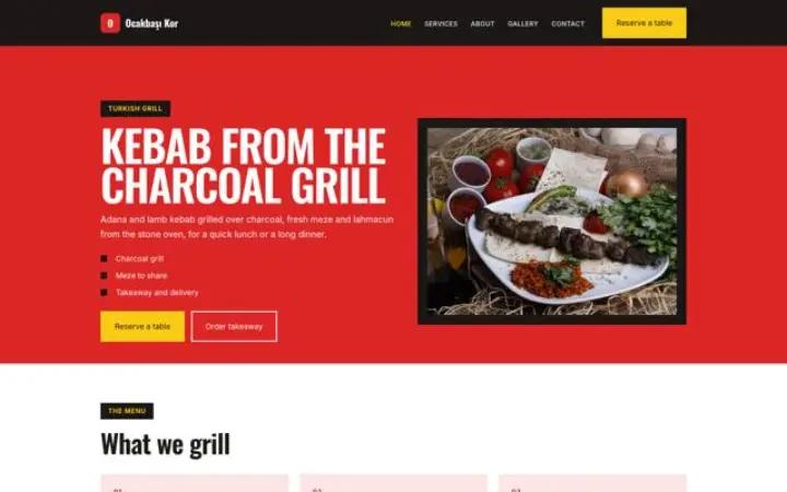 Weboldal török grill